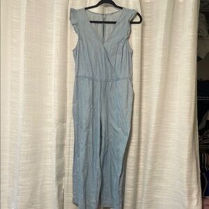 Old Navy Blue Sleeveless Jumpsuit with Fitted Bodice